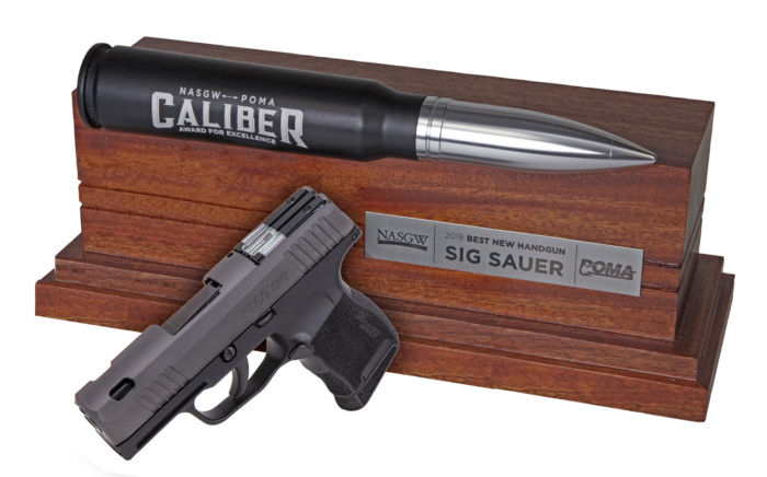 SIG SAUER P365 SAS handgun and NASGW POMA-Caliber Award