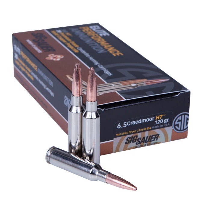 Box of 6.5 Creedmoor SIG HT Hunting Ammunition
