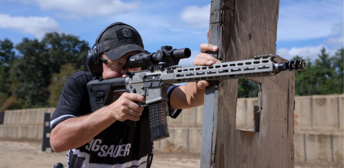 Team SIG professional shooter Daniel Horner shooting his SIG M400 Rifle