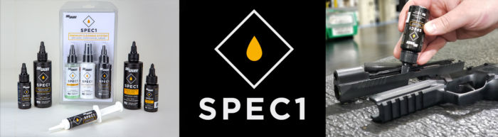 Spec1 cleaning kit components and logo
