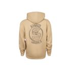 VINTAGE SAUER & SOHN LOGO ZIP UP HOODIE - TAN