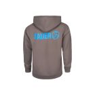 SAUER LOGO ZIP UP HOODIE - GRAY