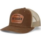 SIG LEATHER NH PATCH HAT - KHAKI BROWN