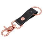 ROSE PENDANT LEATHER STRAP KEYCHAIN