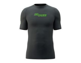 SIG SAUER RASH GUARD - CHARCOAL AND GREEN
