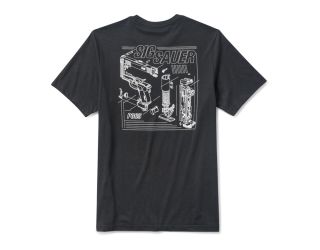 5.11 SIG SAUER SCHEMATIC - MEN'S BLACK T-SHIRT