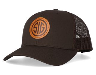 SIG MARK TRUCKER HAT - ESPRESSO