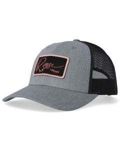ROSE SNAPBACK TRUCKER HAT GRAY