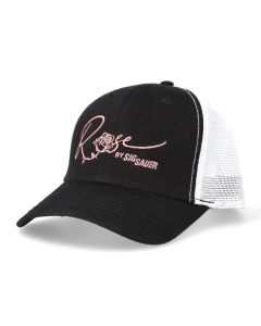 SIG SAUER ROSE, CHARLIE LADIES TRUCKER CAP, BLACK