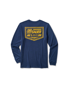 5.11 SIG SAUER CREST - MEN'S NAVY LONG SLEEVE T-SHIRT