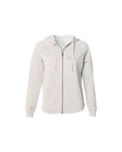 ROSE WOMEN'S ZIP UP HOODIE - BONE