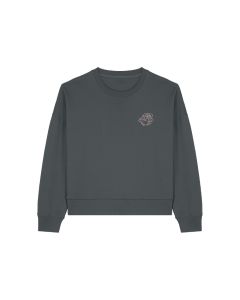 ROSE WOMEN'S CREWNECK- CHARCOAL