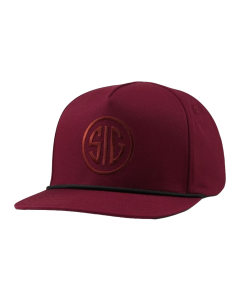 SIG MARK SNAPBACK HAT - MAROON 