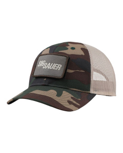 SIG SAUER WOODLAND CAMO TRUCKER HAT