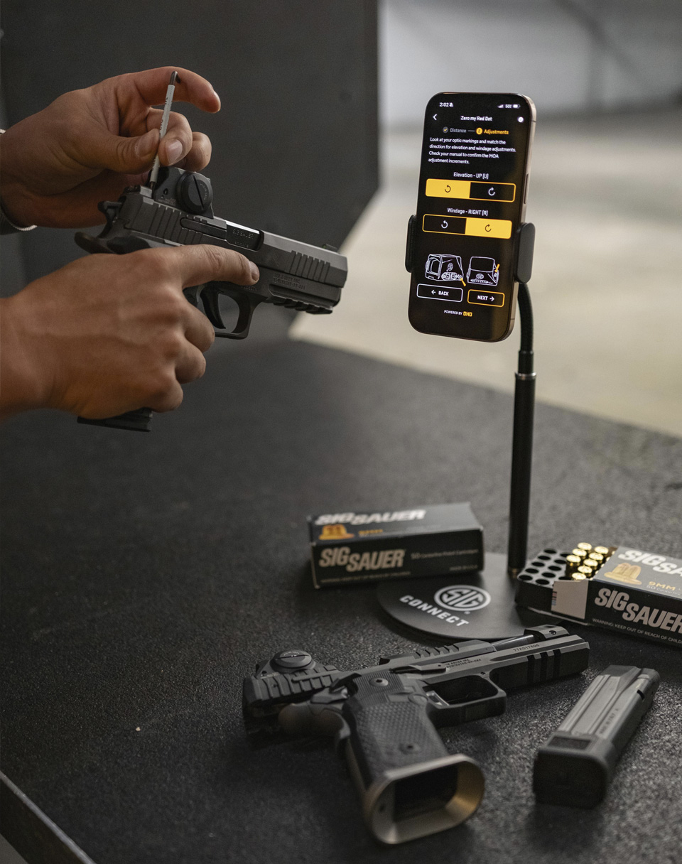 Zero your red dot with SIG CONNECT.